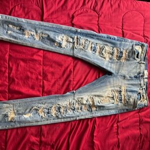 Rebeldía Azul Distressed Light Blue Jeans